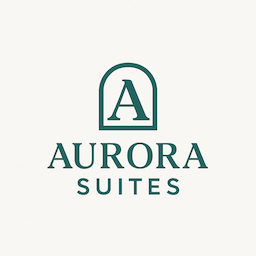Aurora Suites hotel logo – connected to Globalbooking’s hotel reservation management system