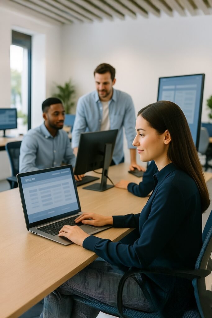 Global Booking US team collaborating on hotel technology solutions as a strategic partner for hotels - About Global Booking US | Strategic Partner for Hotels